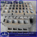 high manganese casting steel plate 18%Mn 13%Mn BR380 jaw crusher parts jaw plates fixed jaw liner swing jaw plate